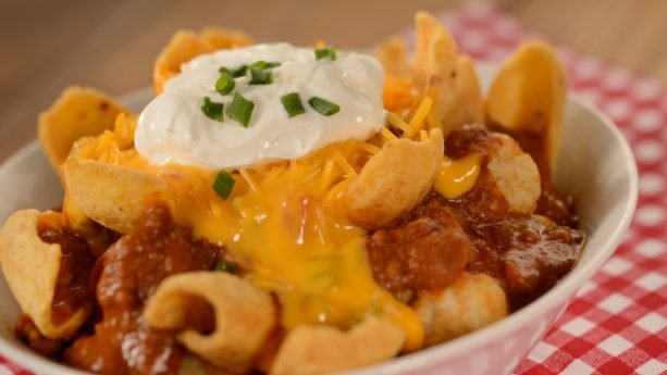 Totchos with Tater Tots, Corn Chips, Chili and Cheese