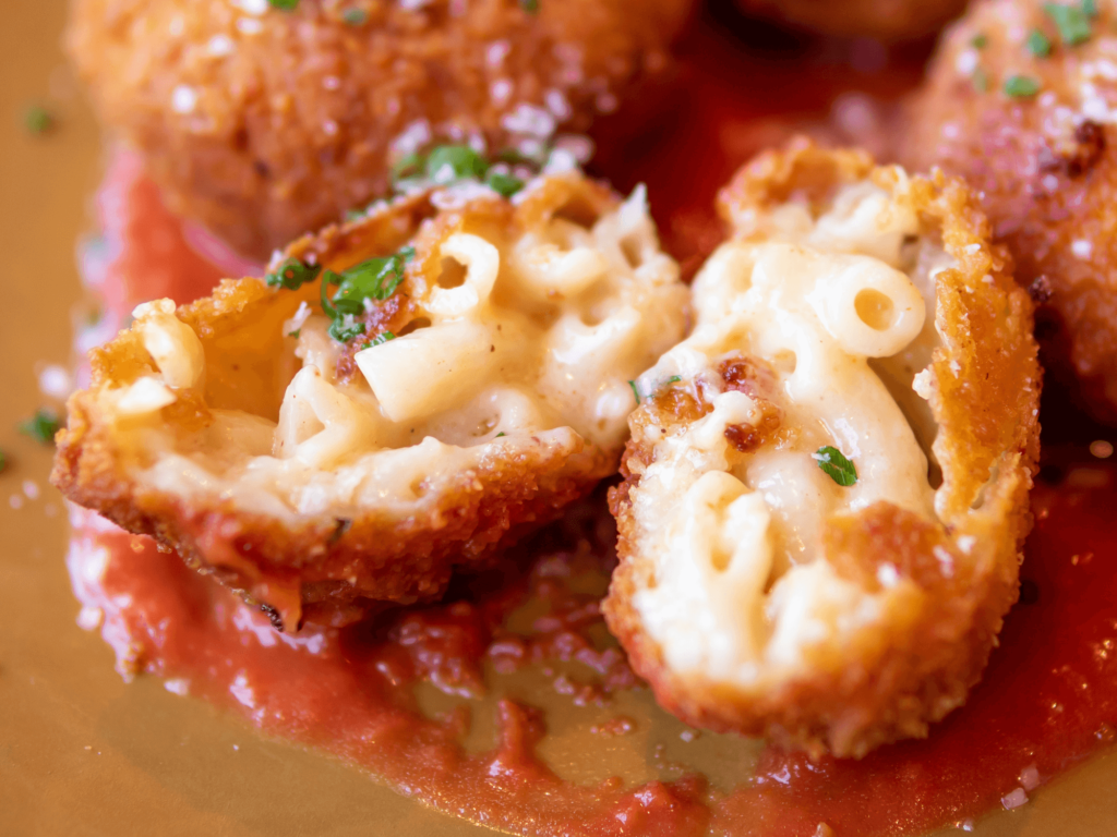 Macaroni and Cheese Bites from Wine Bar George at Epcot