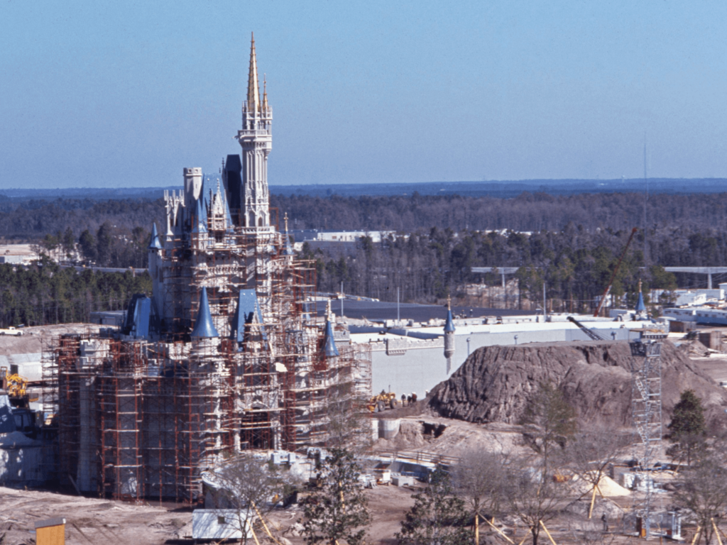 Magic Kingdom Construction of Cinderella Castle