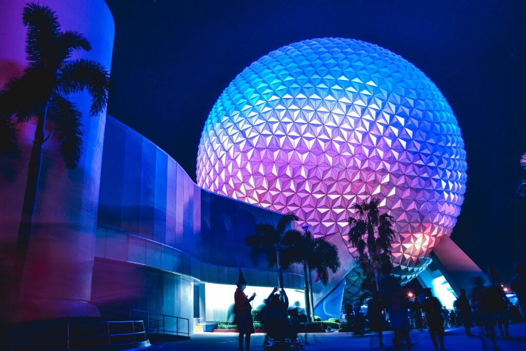 Epcot at night